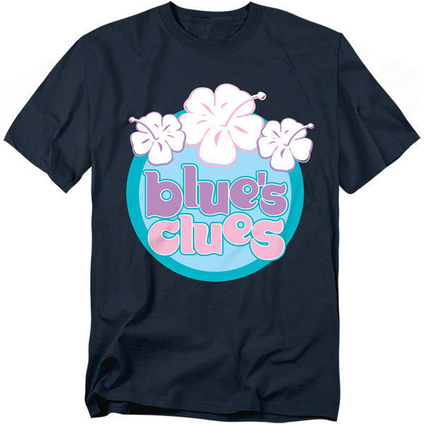 Blue’s Clues (Classic) - Hawaiian Flowers Adult Regular Fit Short Sleeve