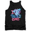 Blues Clues & You - I Heart Blue Adult Tank Top