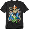 Avatar The Last Airbender - Team Avatar Elements Adult Regular Fit Short Sleeve