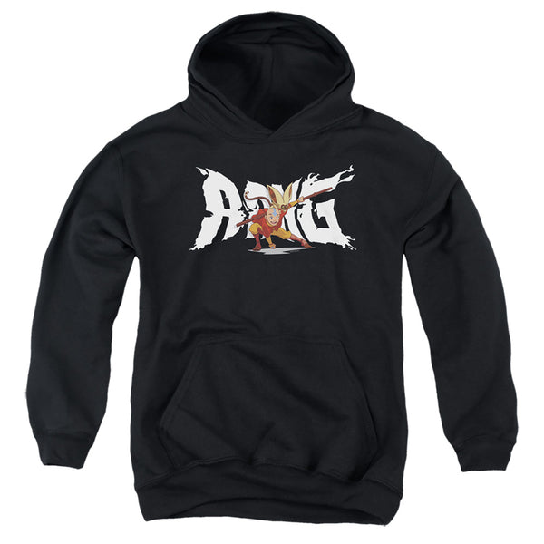 Avatar The Last Airbender - Aang And Momo Youth Hooded Sweatshirt