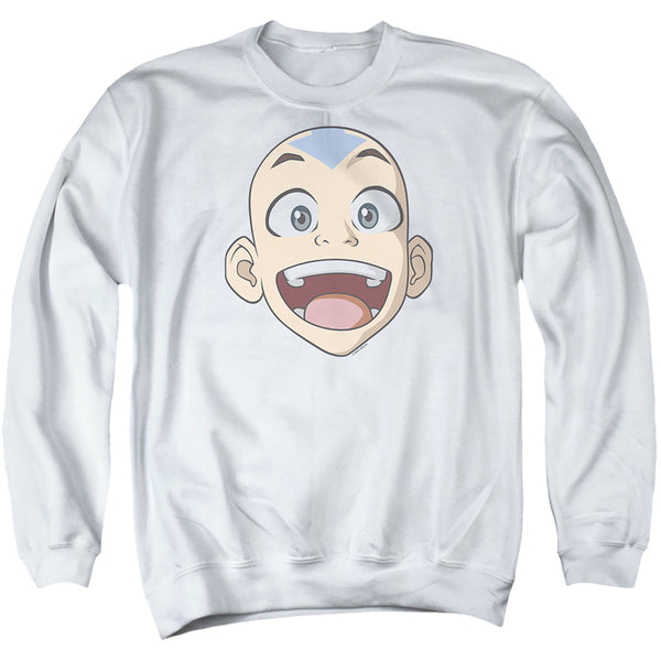 Avatar The Last Airbender - Big Aang Face Adult Crewneck Sweatshirt
