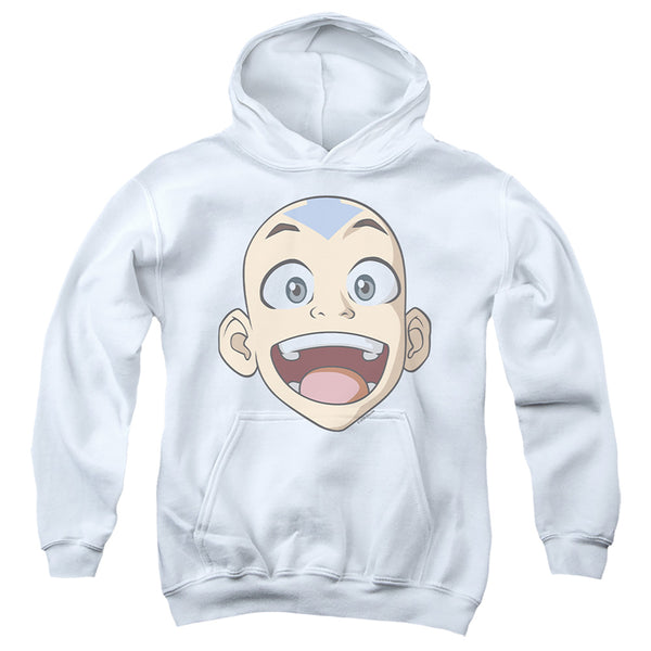 Avatar The Last Airbender - Big Aang Face Youth Hooded Sweatshirt