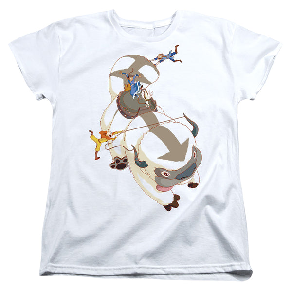 Avatar The Last Airbender - Hang On Appa Women's Short Sleeve