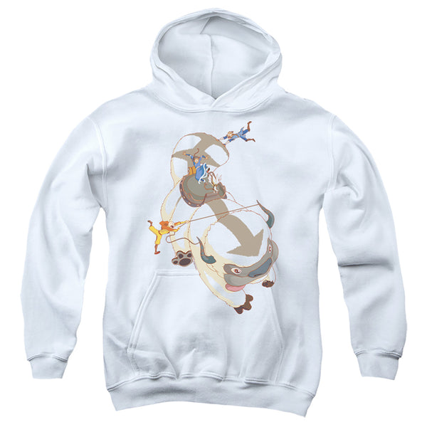 Avatar The Last Airbender - Hang On Appa Youth Hooded Sweatshirt