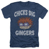 Rugrats - Chicks Dig Gingers Adult Regular Fit Heather Short Sleeve