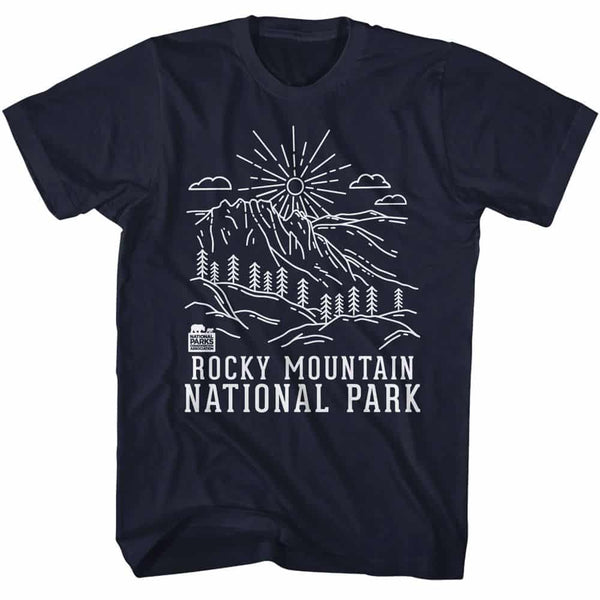 NPCA-ROCKY MOUNTAIN MINIMAL LINE ART-S/S TSHIRT