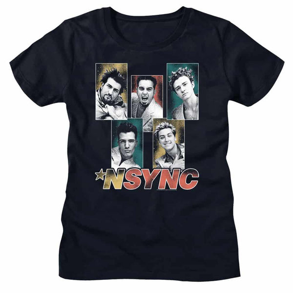 NSYNC Sparkly Boxes-Ladies Ladies S/S Tshirt