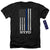 New York City - Thin Blue Line Adult Regular Fit Heather Short Sleeve