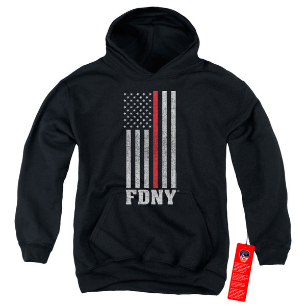 New York City - Thin Red Line Youth Hooded Sweatshirt