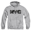 New York City - Nyc Map Fill Adult Pullover Hoodie