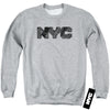 New York City - Nyc Map Fill Adult Crewneck Sweatshirt