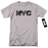 New York City - Nyc Map Fill Adult Regular Fit Short Sleeve
