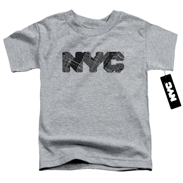 New York City - Nyc Map Fill Toddler Short Sleeve
