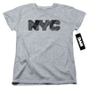 New York City - Nyc Map Fill Women's Short Sleeve
