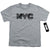 New York City - Nyc Map Fill Youth Short Sleeve