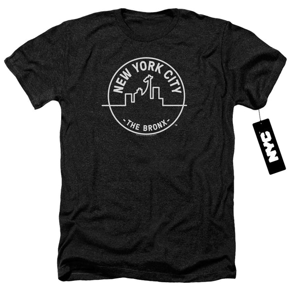 New York City - See Nyc Bronx Adult Regular Fit Heather Short Sleeve