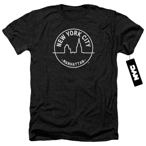 New York City - See Nyc Manhattan Adult Regular Fit Heather Short Sleeve