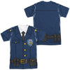 New York City - Police Uniform (Front - Back Print) Adult Regular Fit Short Sleeve 100% Poly