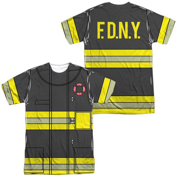 New York City - Firefighter Uniform (Front - Back Print) Adult Regular Fit Short Sleeve 100% Poly