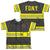 New York City - Firefighter Uniform (Front - Back Print) Youth Short Sleeve 100% Poly