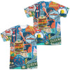 New York City - Eating Nyc (Front - Back Print) Adult Regular Fit Short Sleeve 100% Poly