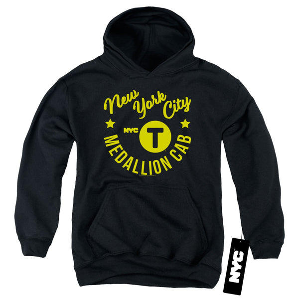 New York City - Nyc Hipster Taxi Tee Youth Hooded Sweatshirt