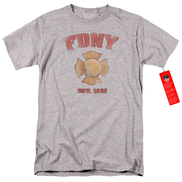 New York City - Fdny Vintage Badge Adult Regular Fit Short Sleeve