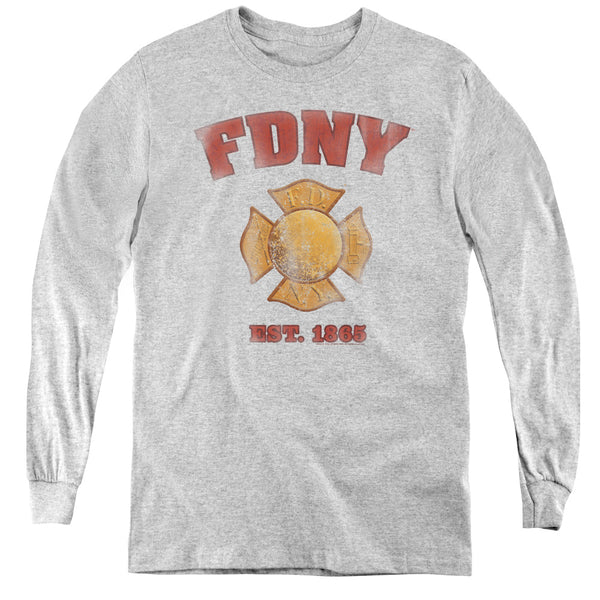 New York City - Fdny Vintage Badge L - S Youth