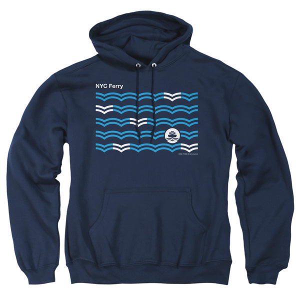New York City - Waves Adult Pullover Hoodie