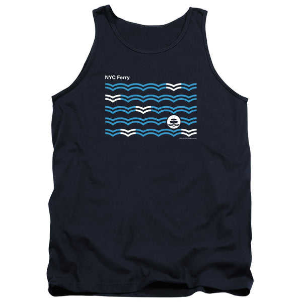 New York City - Waves Adult Tank Top