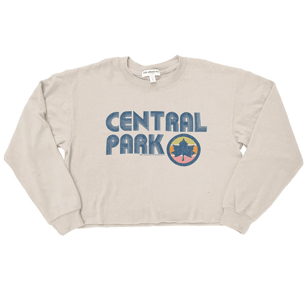 New York City - Nyc Central Park Logo Crop Sweatshirt