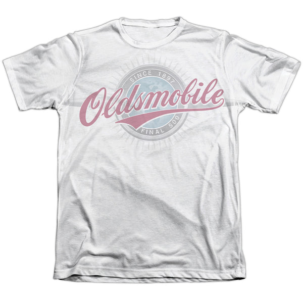 Oldsmobile - Oversized And Faded Logo Adult Regular Fit Short Sleeve 65 - 35 Poly - Cotton