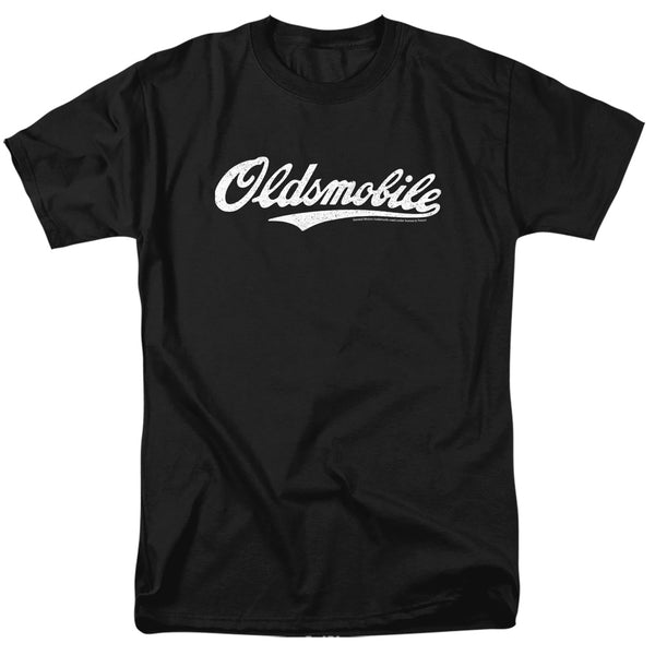 Oldsmobile - Oldsmobile Cursive Logo Adult Regular Fit Short Sleeve