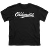 Oldsmobile - Oldsmobile Cursive Logo Youth Short Sleeve