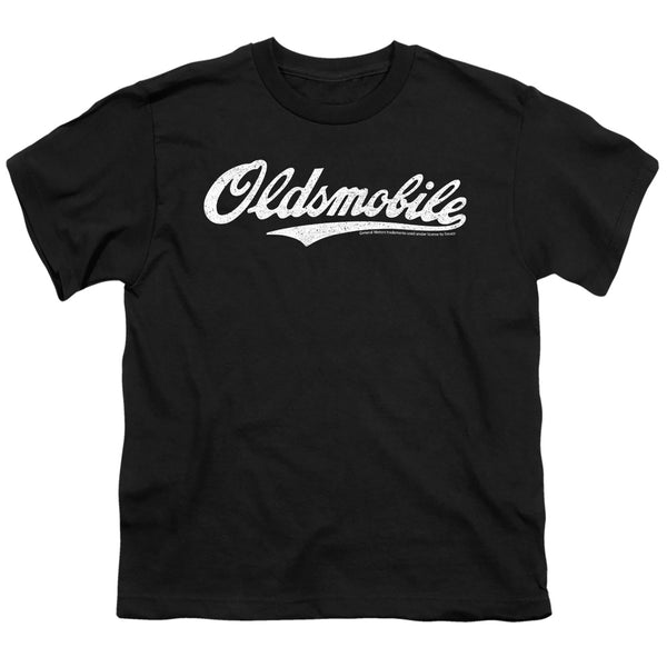 Oldsmobile - Oldsmobile Cursive Logo Youth Short Sleeve
