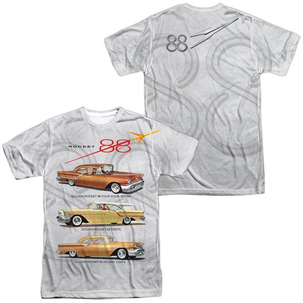 Oldsmobile - Rocket Line (Front - Back Print) Adult Regular Fit Short Sleeve 100% Poly