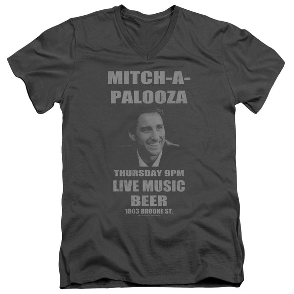 Old School - Mitchapalooza Adult Slim Fit V Neck Cotton