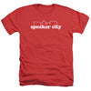Old School - Speaker City Logo Adult Regular Fit Heather Short Sleeve