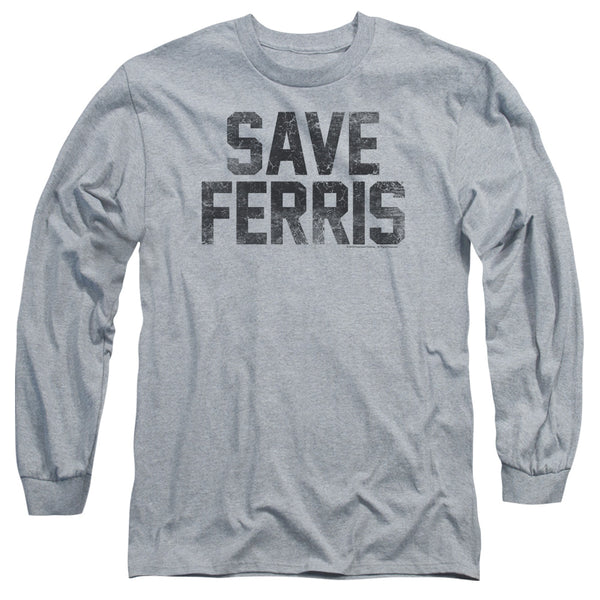 Ferris Bueller - Save Ferris Adult Long Sleeve