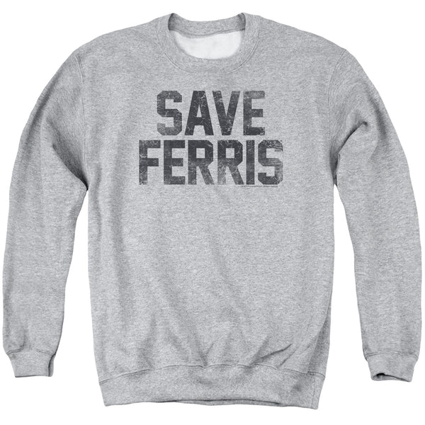 Ferris Bueller - Save Ferris Adult Crewneck Sweatshirt