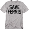 Ferris Bueller - Save Ferris Adult Regular Fit Short Sleeve