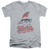 Major League - Vintage Logo Adult Slim Fit V Neck Cotton