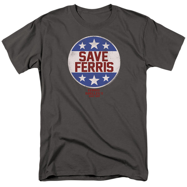 Ferris Bueller - Save Ferris Badge Adult Regular Fit Short Sleeve