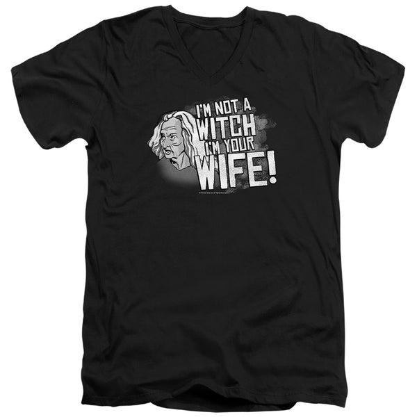 Princess Bride - Not A Witch Adult Slim Fit V Neck Cotton