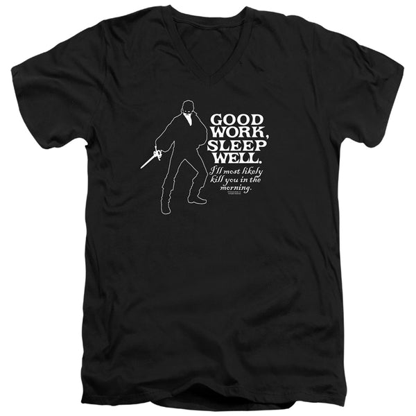 Princess Bride - Good Work Adult Slim Fit V Neck Cotton