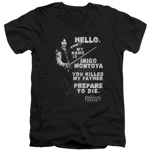 Princess Bride - Hello Again Adult Slim Fit V Neck Cotton