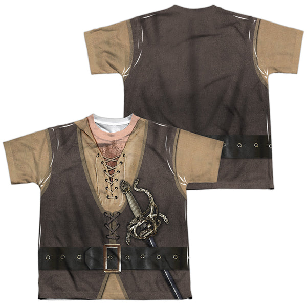 Princess Bride - Montoya Costume (Front - Back Print) Youth Short Sleeve 100% Poly
