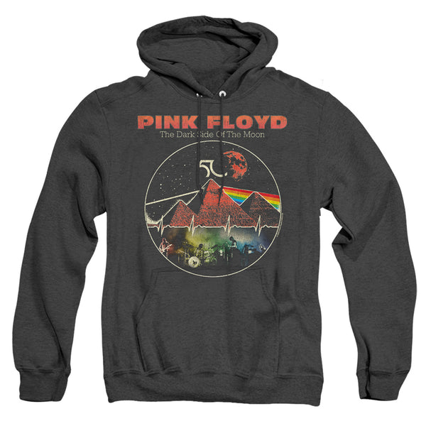 Pink Floyd - Vintage Pyramids Adult Heather Hoodie