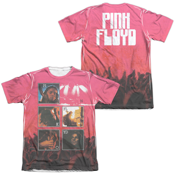 Pink Floyd - Live (Front - Back Print) Adult Regular Fit Short Sleeve 65 - 35 Poly - Cotton