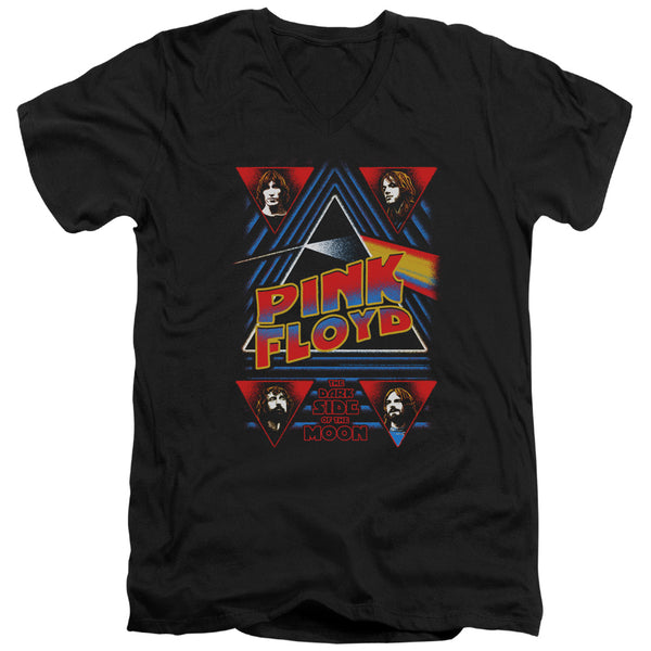 Pink Floyd - Dark Side Adult Slim Fit V Neck Cotton